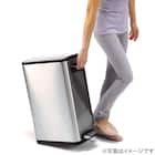 キャスター付きステップ式ゴミ箱(45L 9377 シルバー) 5枚目画像