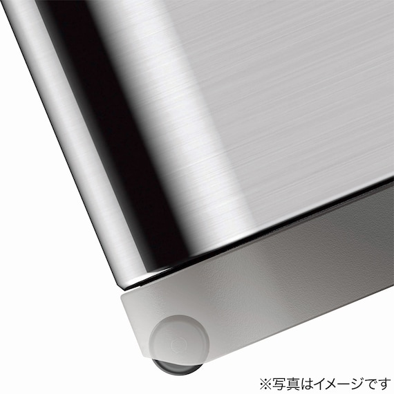 キャスター付きステップ式ゴミ箱(45L 9377 シルバー) 6枚目画像