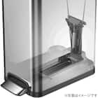 キャスター付きステップ式ゴミ箱(45L 9377 シルバー) 8枚目画像
