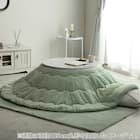 韓国風こたつ薄掛布団 200cm丸型(LPC GR) 3枚目画像