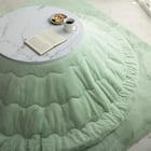 韓国風こたつ薄掛布団 200cm丸型(LPC GR) 4枚目画像