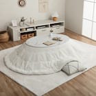 韓国風こたつ薄掛布団 185×225cm楕円(LPC WH) 1枚目画像