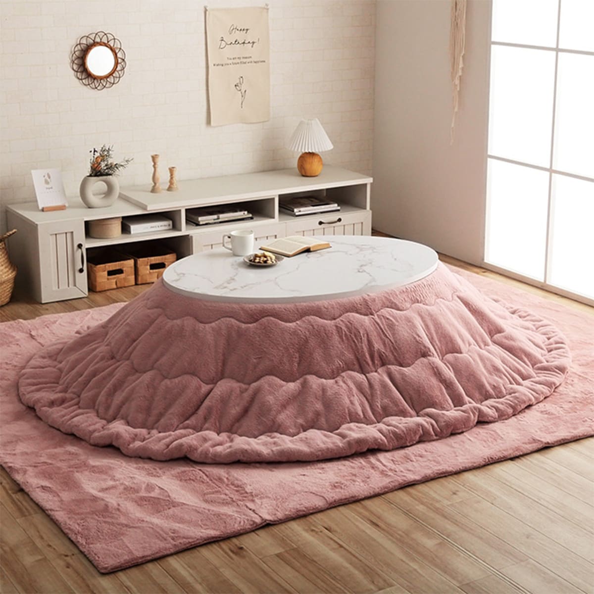 韓国風こたつ薄掛布団 185×225cm楕円(LPC PI) | ニトリネット【公式