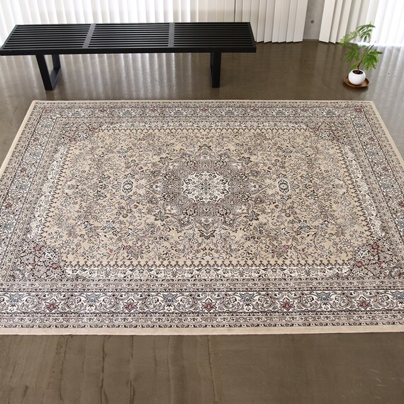 国産モケットラグ 185×185cm(SMN BE) 1枚目画像