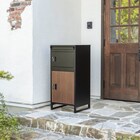 ポスト付き宅配ボックス(DLM ブラック/ブラウン) 1枚目画像