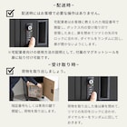 ポスト付き宅配ボックス(DLM ブラック/ナチュラル) 14枚目画像