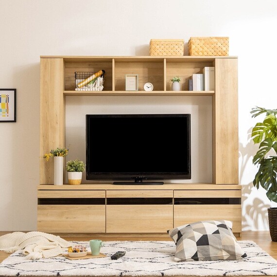 壁面収納テレビボード (SMB 幅180cm NA) 1枚目画像