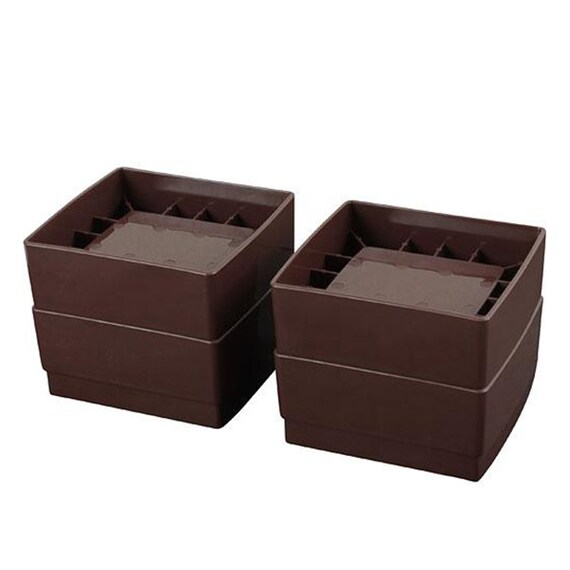 継ぎ脚 ベッド用 4個入り(AKO-6 ブラウン) 2枚目画像