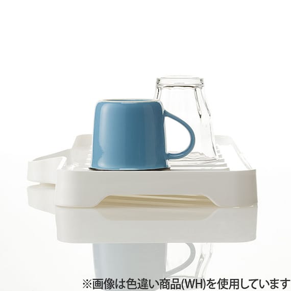 排水できる防汚・抗菌加工スリム水切りドレイナー(リベラリスタ 38×24cm レッド) 3枚目画像