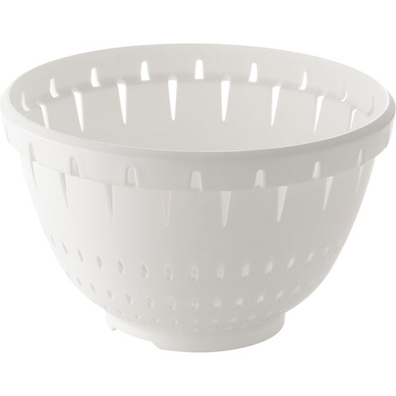 食洗機・電子レンジ対応 防汚・抗菌加工ざるL(リベラリスタ 21cm ホワイト) 1枚目画像