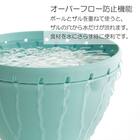 食洗機・電子レンジ対応 防汚・抗菌加工ざるS(リベラリスタ 17cm ブルーグリーン) 4枚目画像