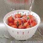 食洗器・電子レンジ対応 防汚・抗菌加工ざるS(リベラリスタ 17cm レッド) 2枚目画像