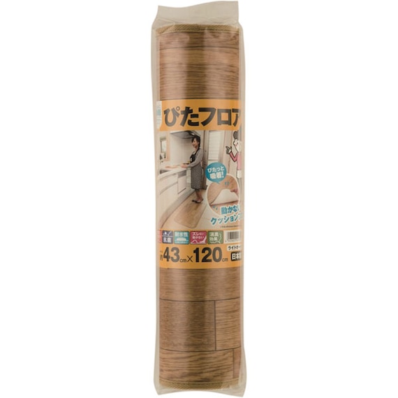ぴたっと吸着フロアマット 43×120 (KCFB4312 Lオーク) 1枚目画像