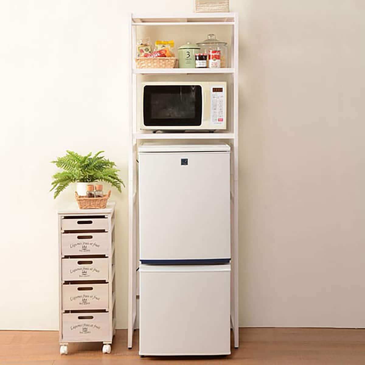 一人暮らしに便利 棚の高さが変えれる冷蔵庫ラック Ws 通販 ニトリネット 公式 家具 インテリア通販 一人暮らしに便利 棚の高さが変えれる冷蔵庫ラック Ws 通販 ニトリネット 公式 家具 インテリア通販