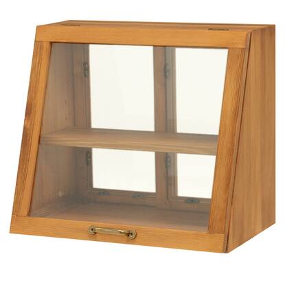 おしゃれなヴィンテージ風カウンター上収納ガラス扉 幅40ｃｍ高さ35cm ライトブラウン Mud 6066lbr 通販 ニトリネット 公式 家具 インテリア通販