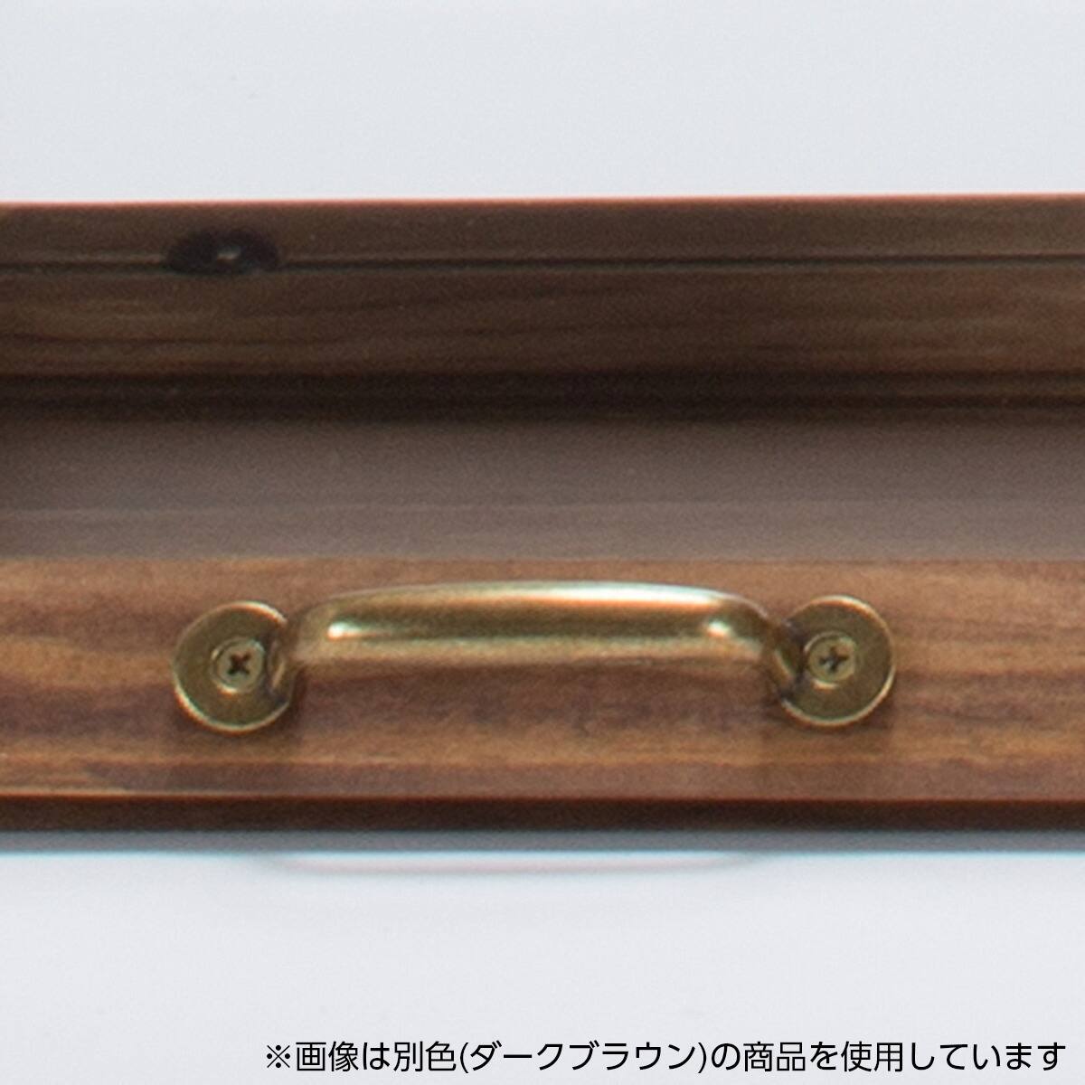 おしゃれなヴィンテージ風カウンター上収納ガラス扉〔幅40cm高さ35cm