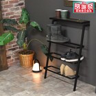 ヴィンテージテイストの立てかけシューズラック 1枚目画像