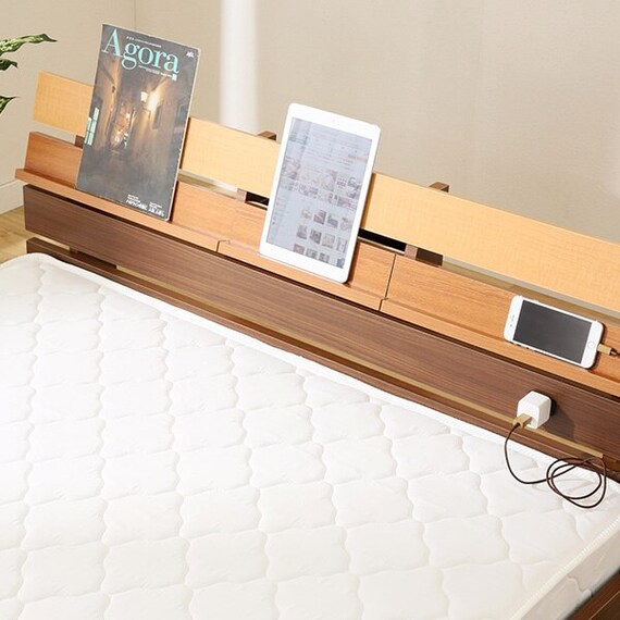 パネルフロアベッドフレーム(S BR) 3枚目画像