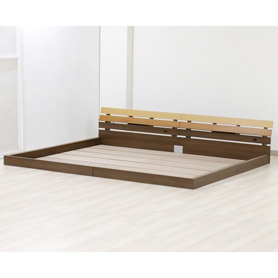 パネルフロアベッドフレーム(S BR) 12枚目画像