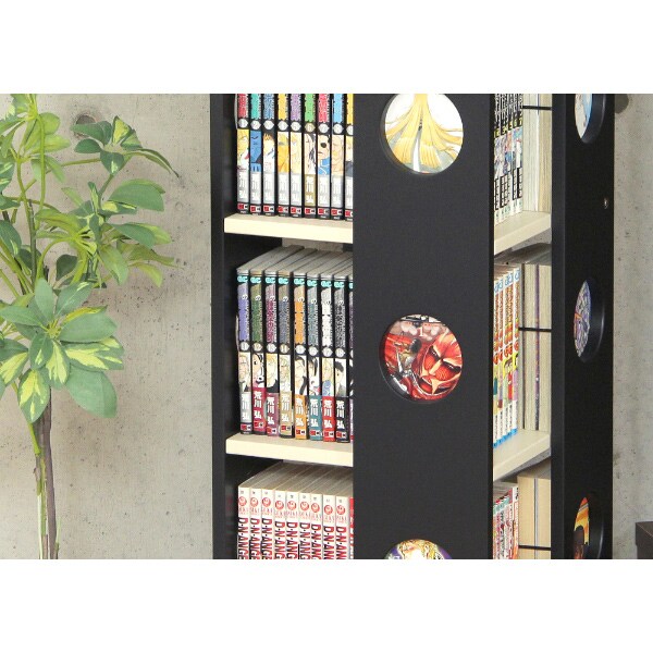 省スペースでたっぷり収納 回転式のコミックラック 回転式コミックラック7段wh 通販 ニトリネット 公式 家具 インテリア通販