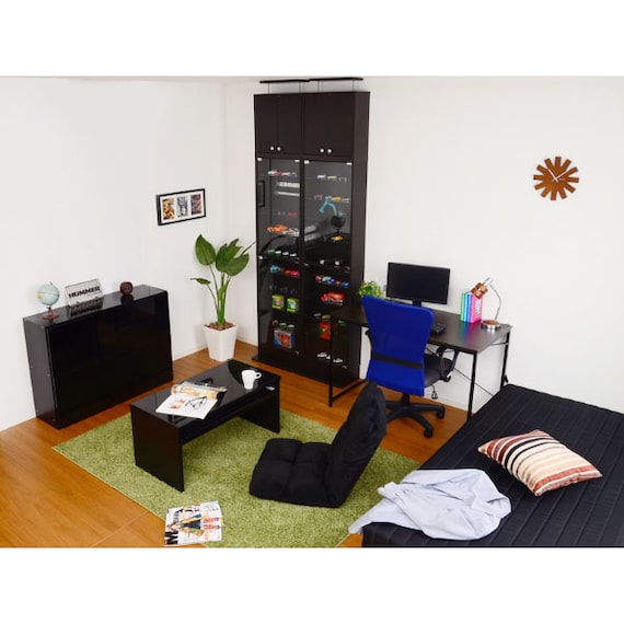 コレクションラック上置き付セット (浅型 DBR) 8枚目画像