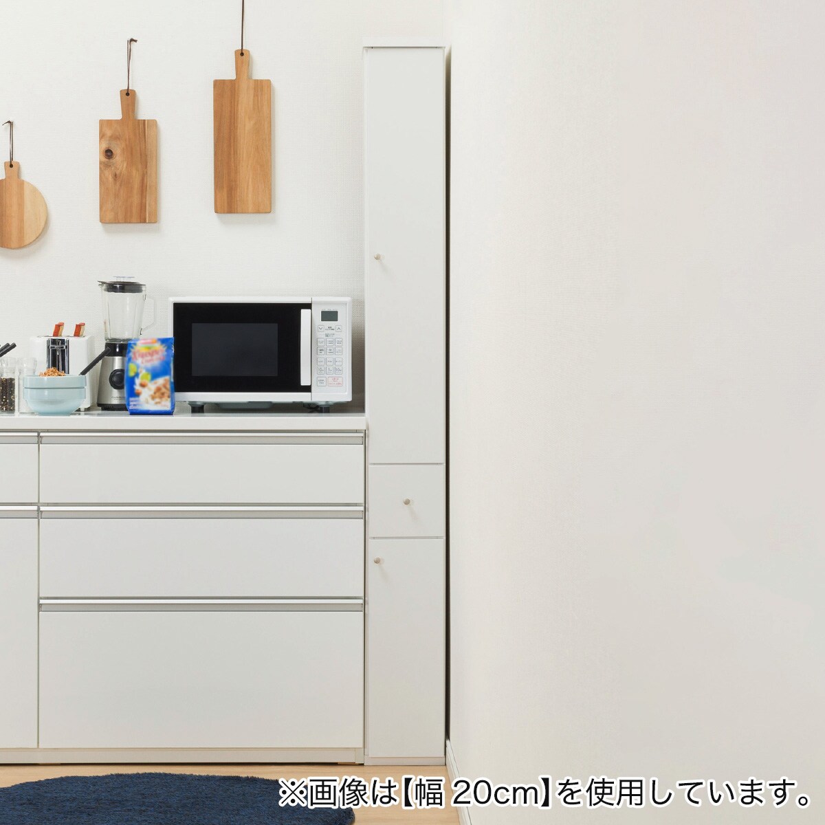 お気に入 ニトリキッチンカウンター クリスナ120CT-WH 食器棚 