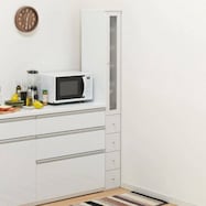 隙間収納 (半透明樹脂扉+引き出しタイプ)【期間限定価格:11/27~1/5まで】