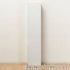 隙間収納 (半透明樹脂扉+板扉タイプ 幅25cm) 6枚目画像