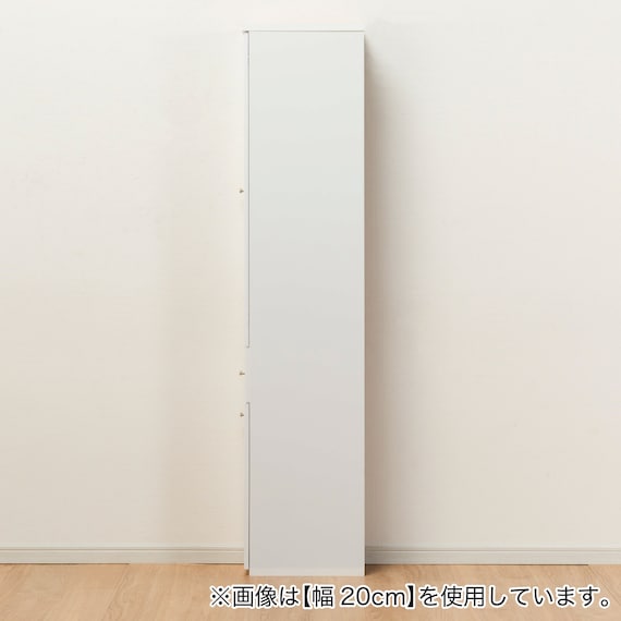 隙間収納 (半透明樹脂扉+板扉タイプ 幅25cm) 6枚目画像