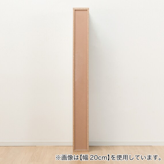 隙間収納 (半透明樹脂扉+板扉タイプ 幅25cm) 8枚目画像