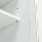 隙間収納 (半透明樹脂扉+板扉タイプ 幅25cm) 11枚目画像