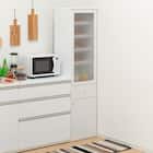 隙間収納 (半透明樹脂扉+板扉タイプ 幅45cm) 1枚目画像