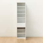 隙間収納 (半透明樹脂扉+板扉タイプ 幅45cm) 5枚目画像