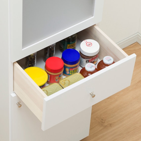 隙間収納 (半透明樹脂扉+板扉タイプ 幅45cm) 9枚目画像