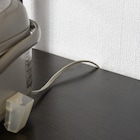 シンプルなキッチンラック スライド棚付 (幅62 BK/DBR) 5枚目画像