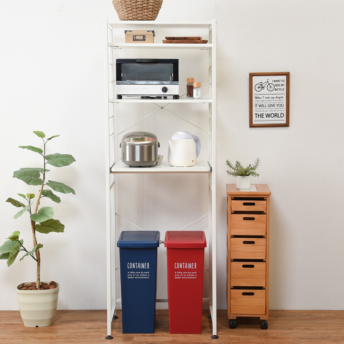 シンプルなキッチンラック スライド棚付 幅62 Wh 通販 ニトリネット 公式 家具 インテリア通販 シンプルなキッチンラック スライド棚付 幅62 Wh 通販 ニトリネット 公式 家具 インテリア通販