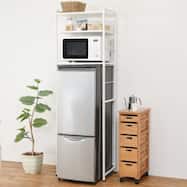 シンプルな冷蔵庫ラック(幅62)