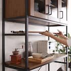 ヴィンテージテイストのごみ箱上ラック ワイド (WAL) 9枚目画像