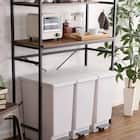 ヴィンテージテイストのごみ箱上ラック ワイド (WAL) 10枚目画像