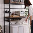 ヴィンテージテイストのごみ箱上ラック ワイド (WAL) 11枚目画像