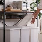 ヴィンテージテイストのごみ箱上ラック ワイド (WAL) 12枚目画像