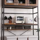 ヴィンテージテイストのごみ箱上ラック ワイド (WAL) 14枚目画像