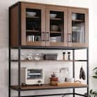 ヴィンテージテイストのごみ箱上ラック ワイド (WAL) 15枚目画像