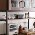 ヴィンテージテイストのごみ箱上ラック ワイド (WAL) 16枚目画像