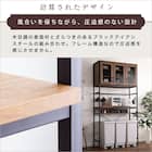 ヴィンテージテイストのごみ箱上ラック ワイド (NA) 8枚目画像