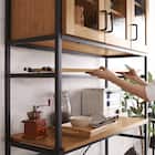 ヴィンテージテイストのごみ箱上ラック ワイド (NA) 9枚目画像