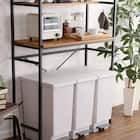 ヴィンテージテイストのごみ箱上ラック ワイド (NA) 10枚目画像