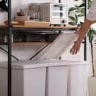 ヴィンテージテイストのごみ箱上ラック ワイド (NA) 12枚目画像