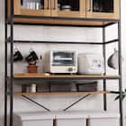 ヴィンテージテイストのごみ箱上ラック ワイド (NA) 14枚目画像