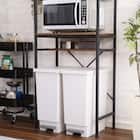 ヴィンテージテイストのごみ箱上ラック スリム (WAL) 9枚目画像